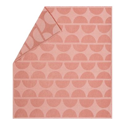 Light Cotton Plaid Half-Circles Color Rosé 160x130cm by David Fussenegger