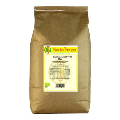 Bio Dinkelmehl T700 25000g von Nestelberger