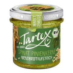 Bio Spinat Pinienkerne Aufstrich 135g - 6er Vorteilspack von Tartex