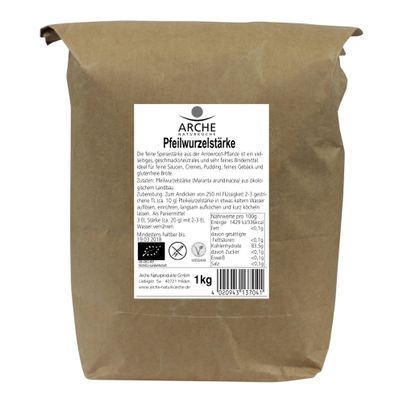 Bio Pfeilwurzelstärke 1000g von Arche