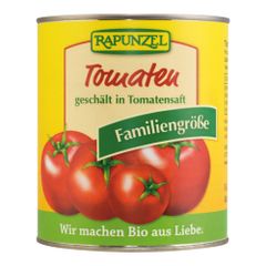 Bio Tomaten geschält in der Dose 800g - 6er Vorteilspack von Rapunzel