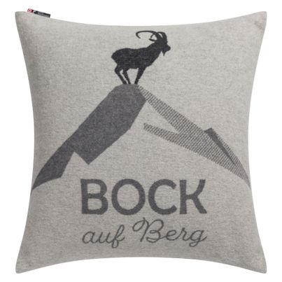 Kissenhülle Bock Farbe Filzgrau 50x50cm von David Fussenegger