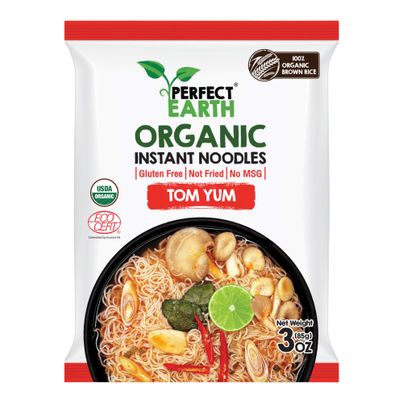 Bio Instant Nudeln Tom Yum 85g - 12er Vorteilspack von Perfect Earth
