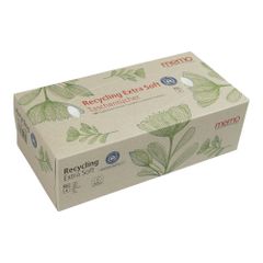 Organic handkerchiefs recycling 100 pieces pack - value pack of 15 from Memo