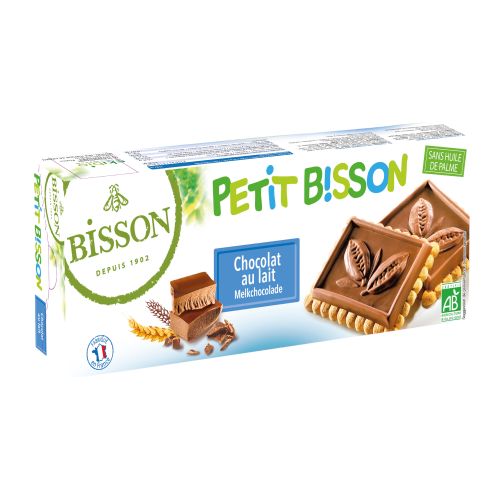 Organic butter biscuits milk chocolate 150g - value pack of 12 from Bisson