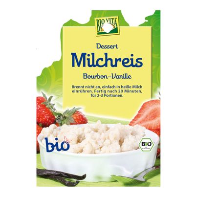 Bio Milchreis Bourbon Vanille 115g - 10er Vorteilspack von Biovita