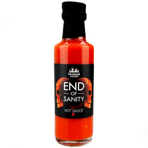 End of Sanity Hot-Sauce 100ml - Schärfegrad 12/12 - Carolina Reaper Chili Sauce - Abgerundet durch Paradeiser und Knoblauch von Fireland Foods