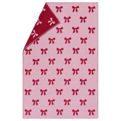 Plaid Schleifen 135 x 200 cm - Rot - GRS zertifiziert