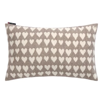 Cushion Cover Hearts Color Smoke 50x30cm by David Fussenegger