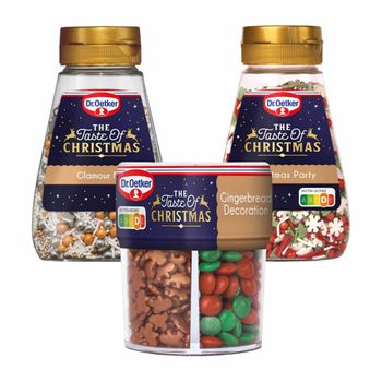 Dr. Oetker Weihnachts-Streudekor 3er Pack