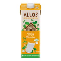 Bio Soja Drink naturell ungesüßt 1000ml - 6er Vorteilspack von Allos