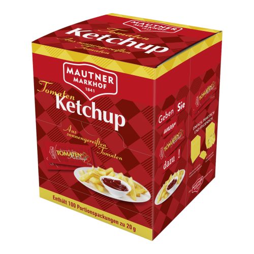 Ketchup portions 100x20g from Mautner Markhof