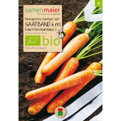 Bio Saatband Karotten Nantaise 2 - 6m Saatband