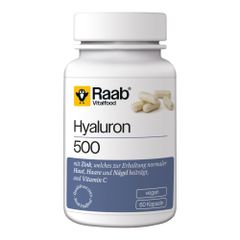 Bio Hyaluron 500 60ct - 4er Vorteilspack von Raab Vitalfood