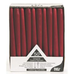 Leuchterkerzen bordeaux 25cm 50 Stück