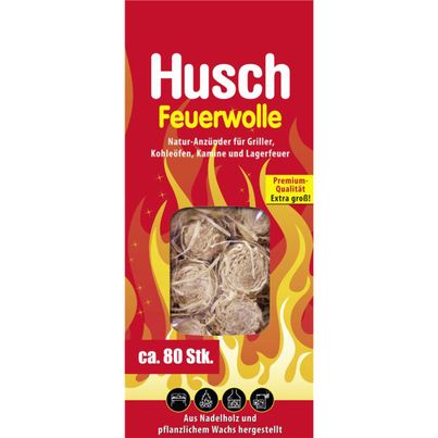 Fire wool approx. 80 pieces 1000g from Husch