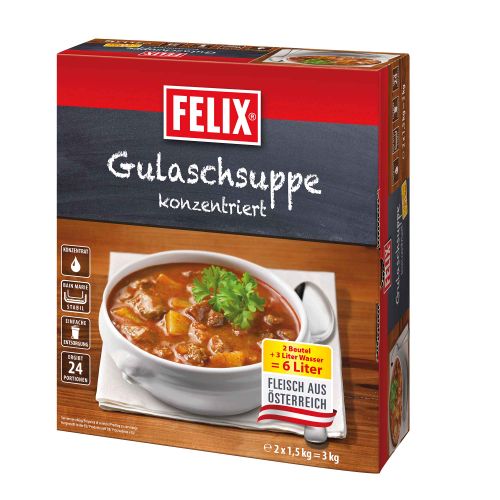 FELIX Gulaschsuppe konzentriert 2x1,5kg