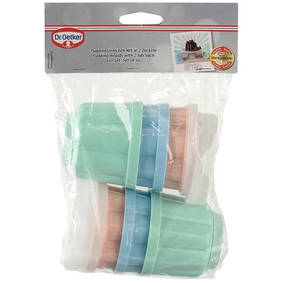 Dr. Oetker pudding molds with 2 lids each - 1 piece