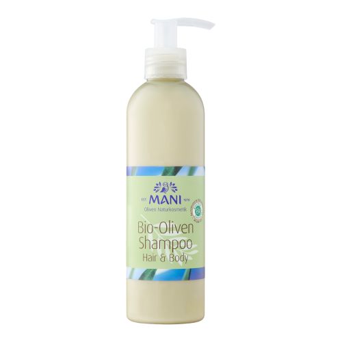 Organic Olive Shampoo Hair & Body 250ml from Mani Bläuel Kosmetik