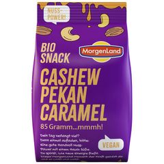 Bio Knabbermix Cashew Pekan Carame 85g - 8er Vorteilspack von Morgenland