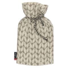 Wärmflasche Strick Farbe Rohweiß 21x38cm von David Fussenegger