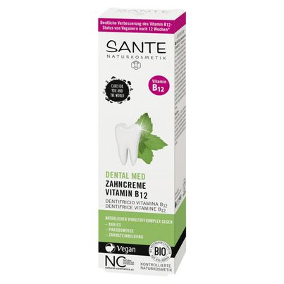 Bio Zahncreme Vitamin B12 75ml - 6er Vorteilspack von Sante Naturkosmetik