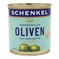 Manzanilla Oliven mit Anchovis 200g von Schenkel
