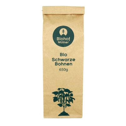 Bio Schwarze Bohnen 650g von Biohof Müllner