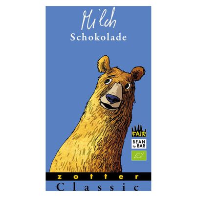 Bio Schokolade Milchschokolade 70g - 10er Vorteilspack von Zotter