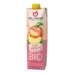 Bio Pfirsich Fruchtsaft 1000ml - besonders fruchtiger und vollmundiger Geschmack - Frei von künstlichen Aromen von Höllinger Juice