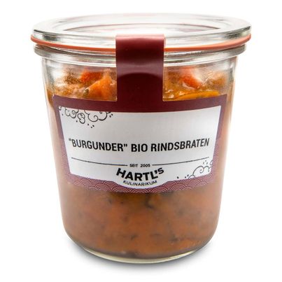 Bio Burgunder Rindsbraten 460g - Fertiggericht von Hartls Kulinarikum