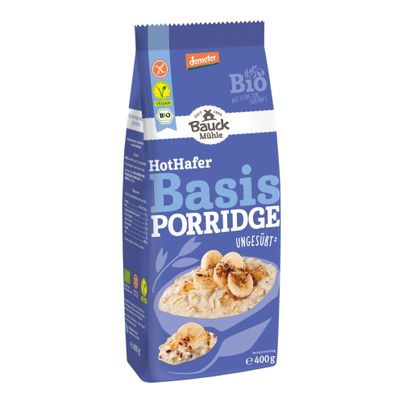 Bio Demeter Hot Basis Porridge 400g - Glutenfrei und ungesüßt - Perfekt als Basis von Bauckhof