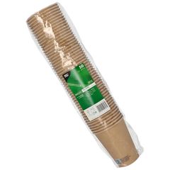 Trinkbecher 'Pure' braun 03l 50Stück von Papstar