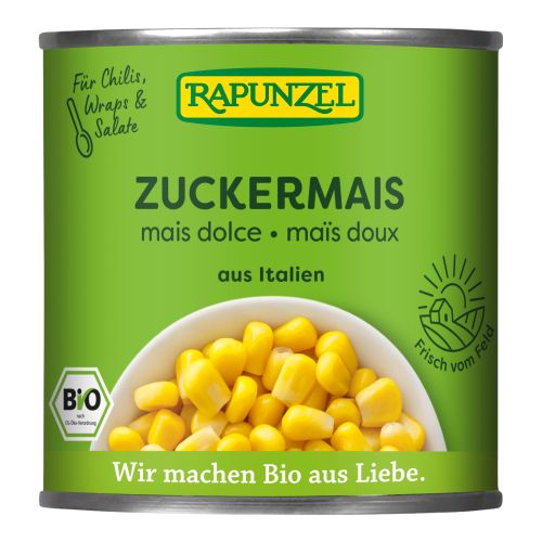 Bio Zuckermais in der Dose  160g - 6er Vorteilspack von Rapunzel Naturkost