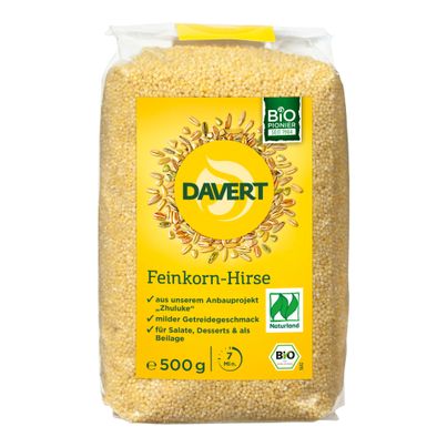 Bio Feinkorn-Hirse 500g - 8er Vorteilspack von Davert