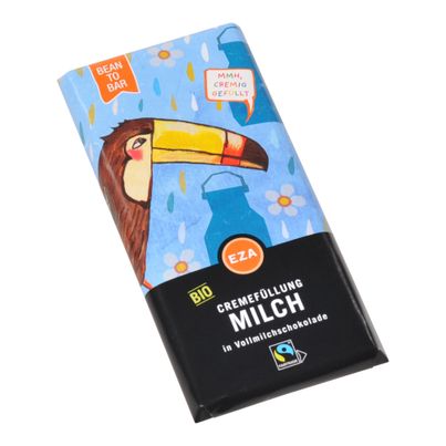 Bio Cremeschokolade Milchfüllung 100g - 10er Vorteilspack von Eza