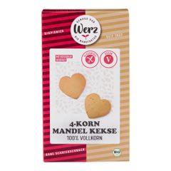 Bio 4-Korn Mandel Keks Vollkorn 150g - 6er Vorteilspack von Werz
