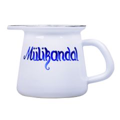 Handbemalte Milchkanne 400ml rot