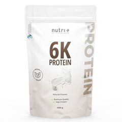 nutri+ 6K Eiweißpulver 1kg - Natural Protein Shake ohne Whey von Nutrition Plus