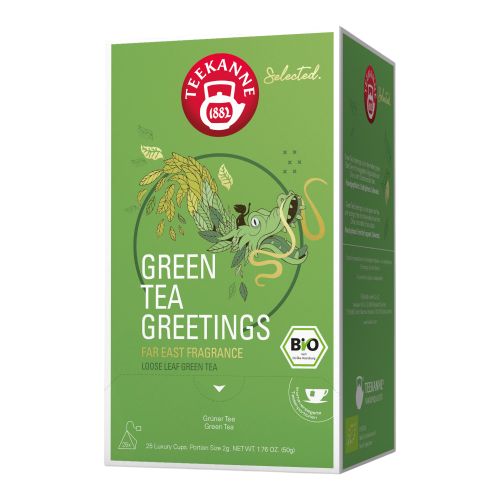 Bio Green Tea Greetings 25 Beutel von Teekanne