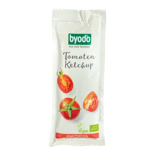 Organic ketchup portion bags of 20ml 200 pieces from Byodo