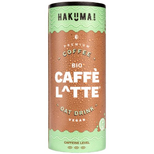 HAKUMA Bio Caffe Latte 235ml - Premium Caffe Latte auf Hafermilchbasis - in der CartoCan - vegan und glutenfrei von HAKUMA