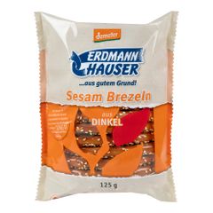 Bio Dinkelbrezel mit Sesam 125g - 12er Vorteilspack von Erdmannhauser