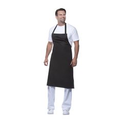 Latzschürze Basic schwarz 3er von Karlowsky Pure