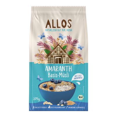 Bio Amaranth Basis Müsli 375g - 5er Vorteilspack von Allos