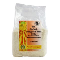 Bio Dinkelvollgrieß 500g - 10er Vorteilspack von Nestelberger