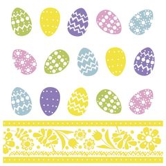 ColouredEggs napkins, 33 x 33 cm, 100 pcs, by Papstar