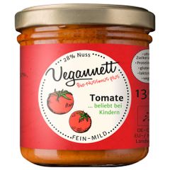Bio Tomate mit 28 Prozent Cashew- und Erdnussmus 135g - Vegan - Glutenfrei und Laktosefreier Aufstrich von Vegannett