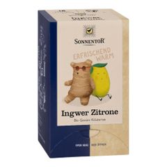 Organic ginger-lemon tea 18 bags - value pack of 6 from Sonnentor