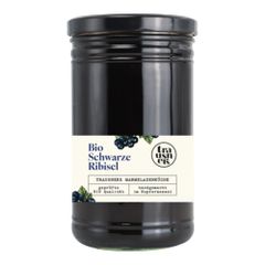 Bio Schwarze Ribisel Fruchtaufst. 1000g - 6er Vorteilspack von Trausner - Marmeladenküche